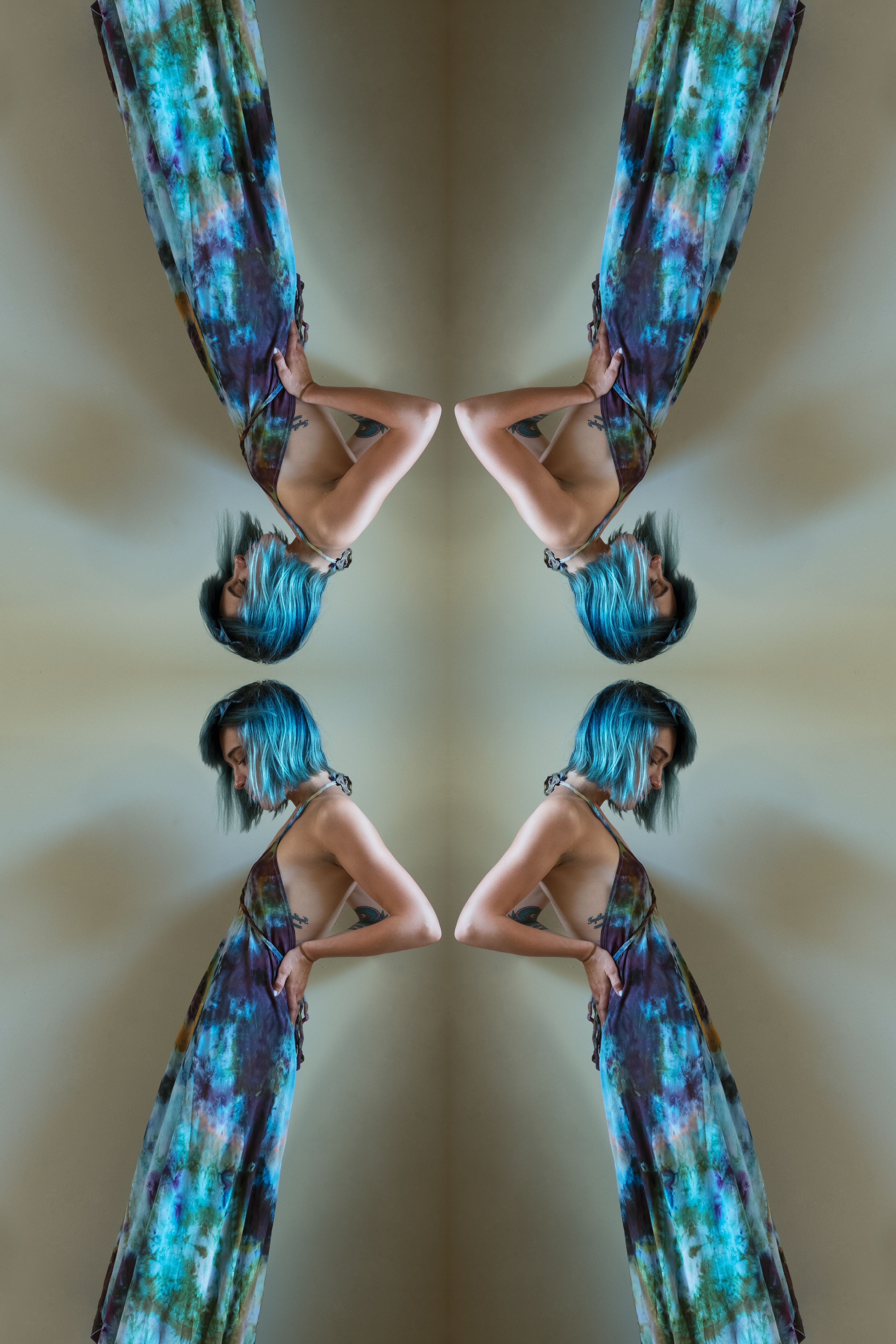 Model: Hayley Hall / Wearing clothing dyed by me