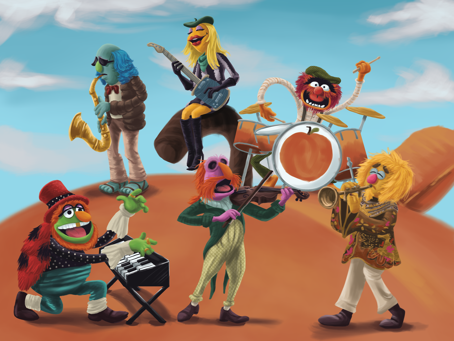"Good News" sung by Dr. Teeth and the Electric Mayhem
