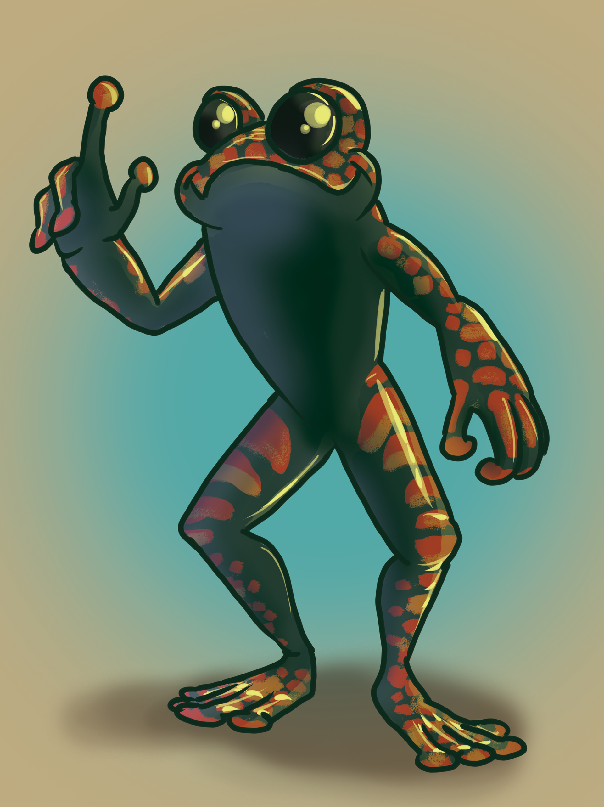 Stream Frog Character Design