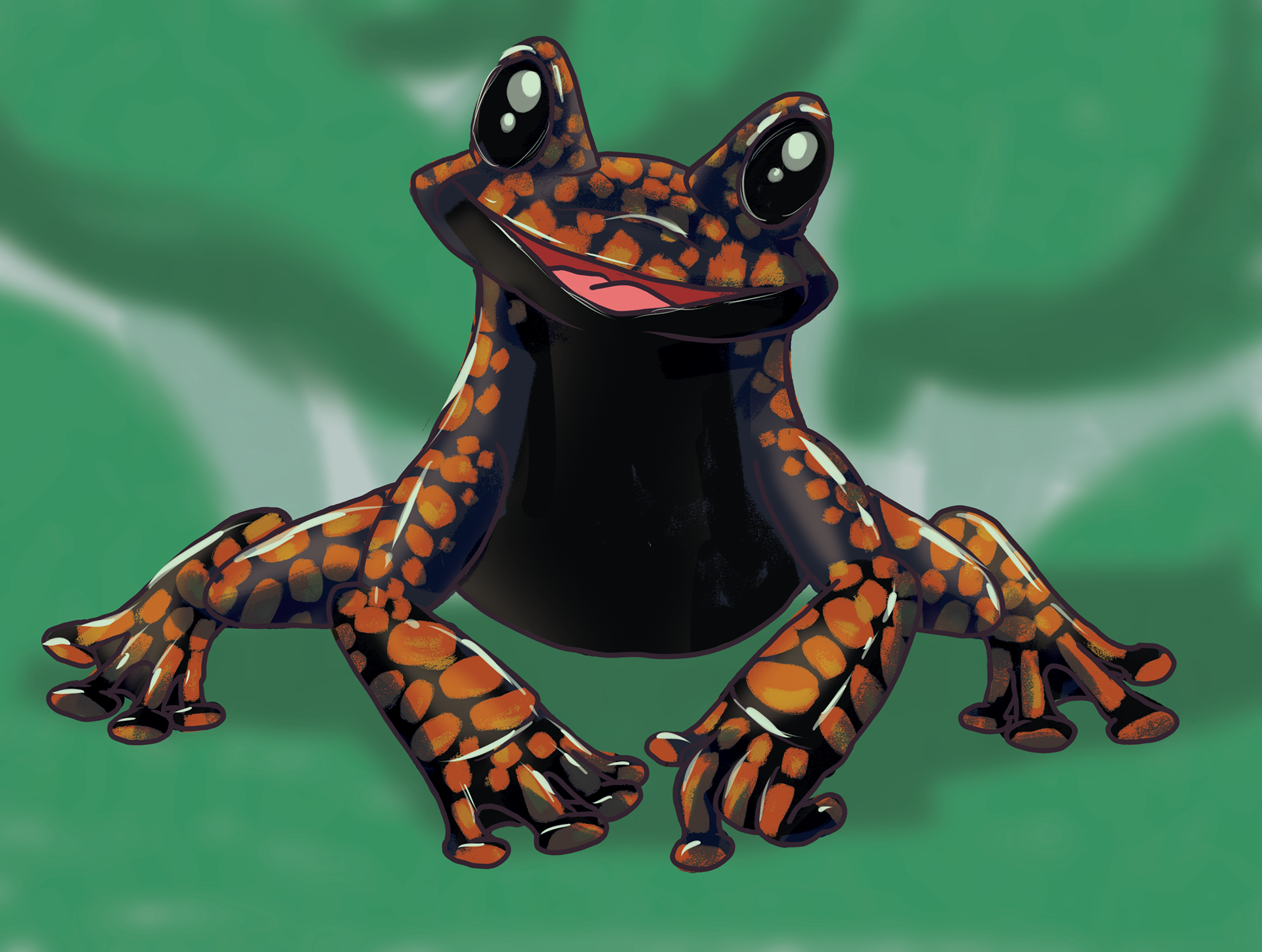 Stream Frog Character Design