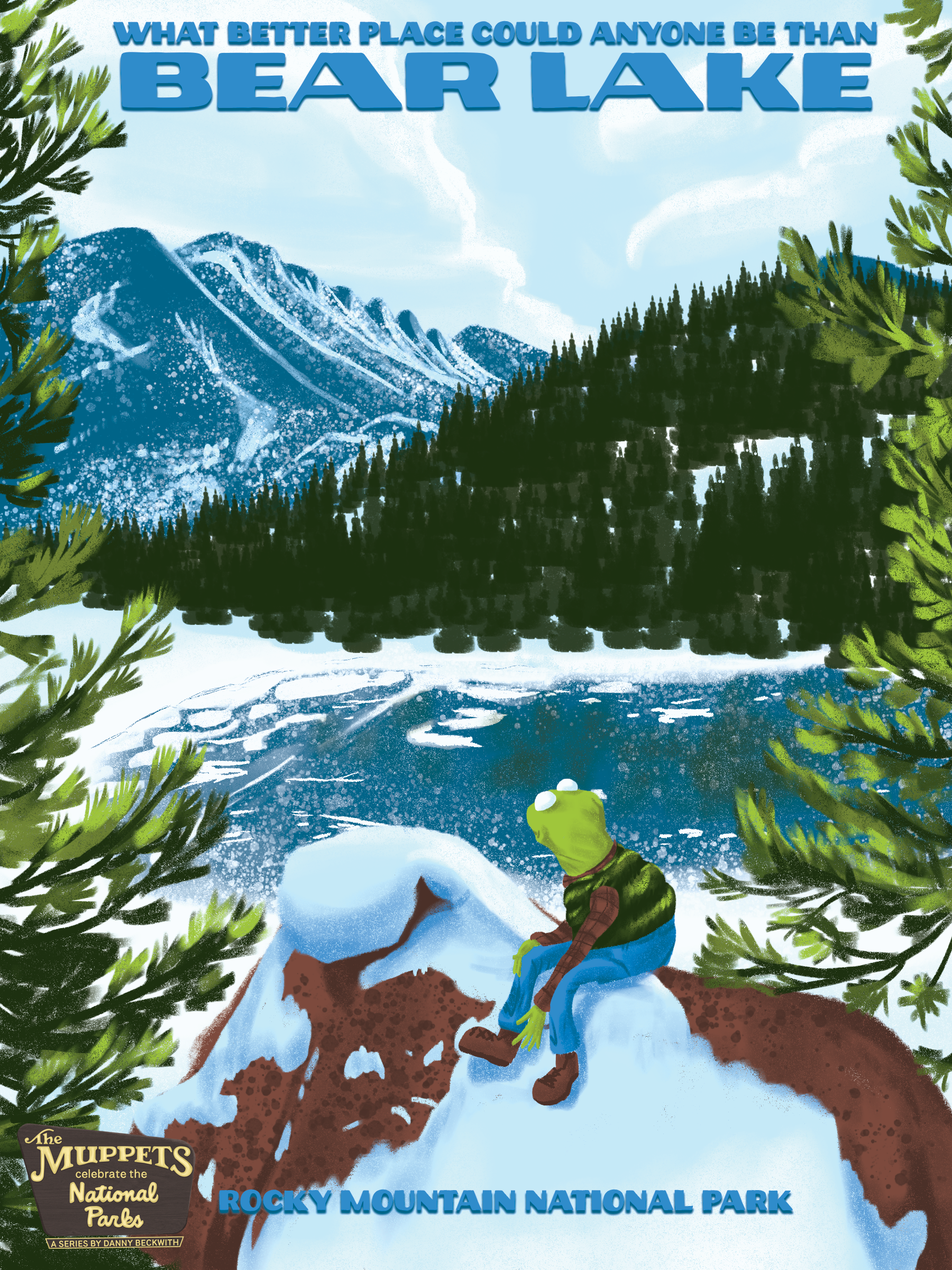 Winter Bear Lake - Rocky Mountain NP