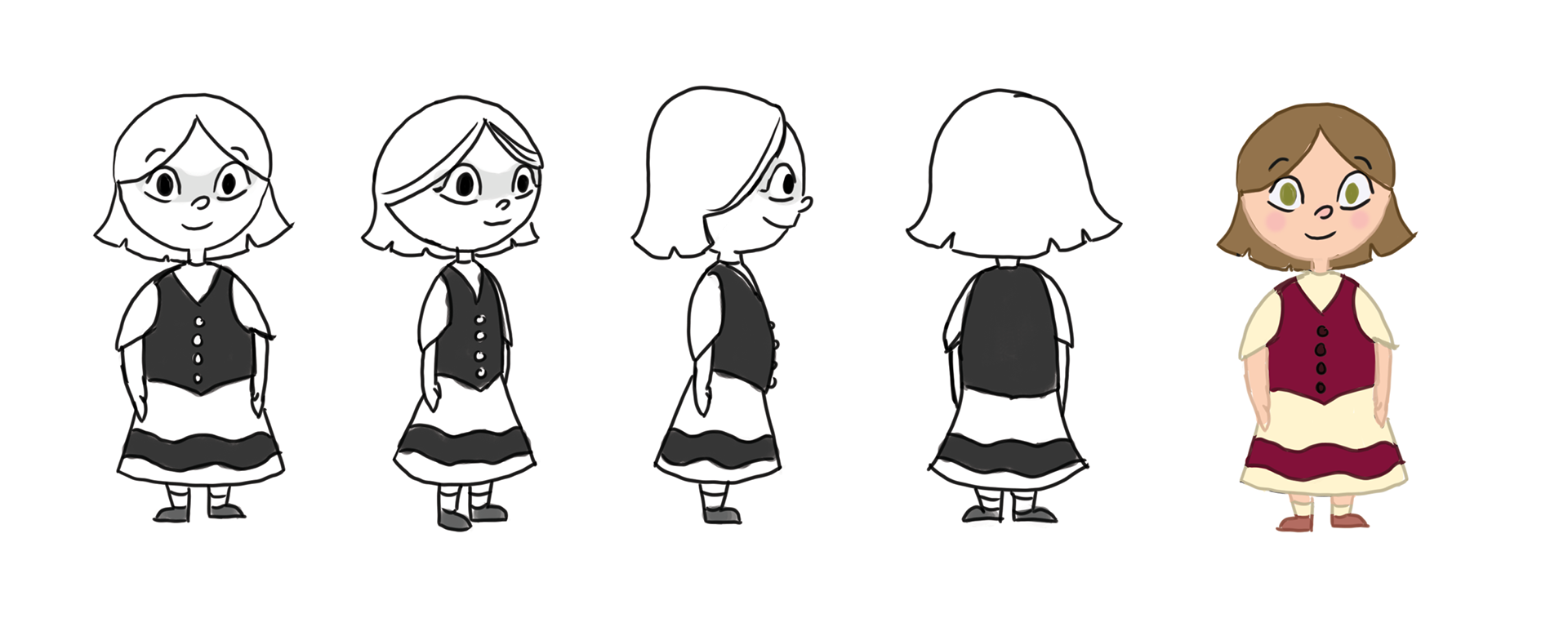 Girl turnaround