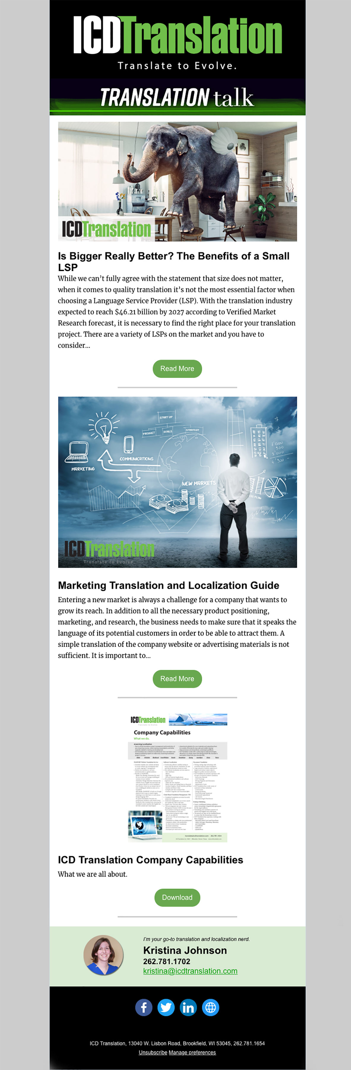 Newsletter Email #1
