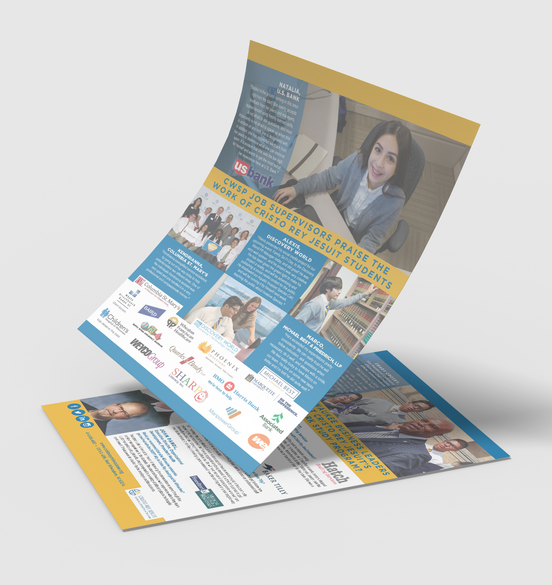 Business Partners flyer. Concept, Art Direction and Design