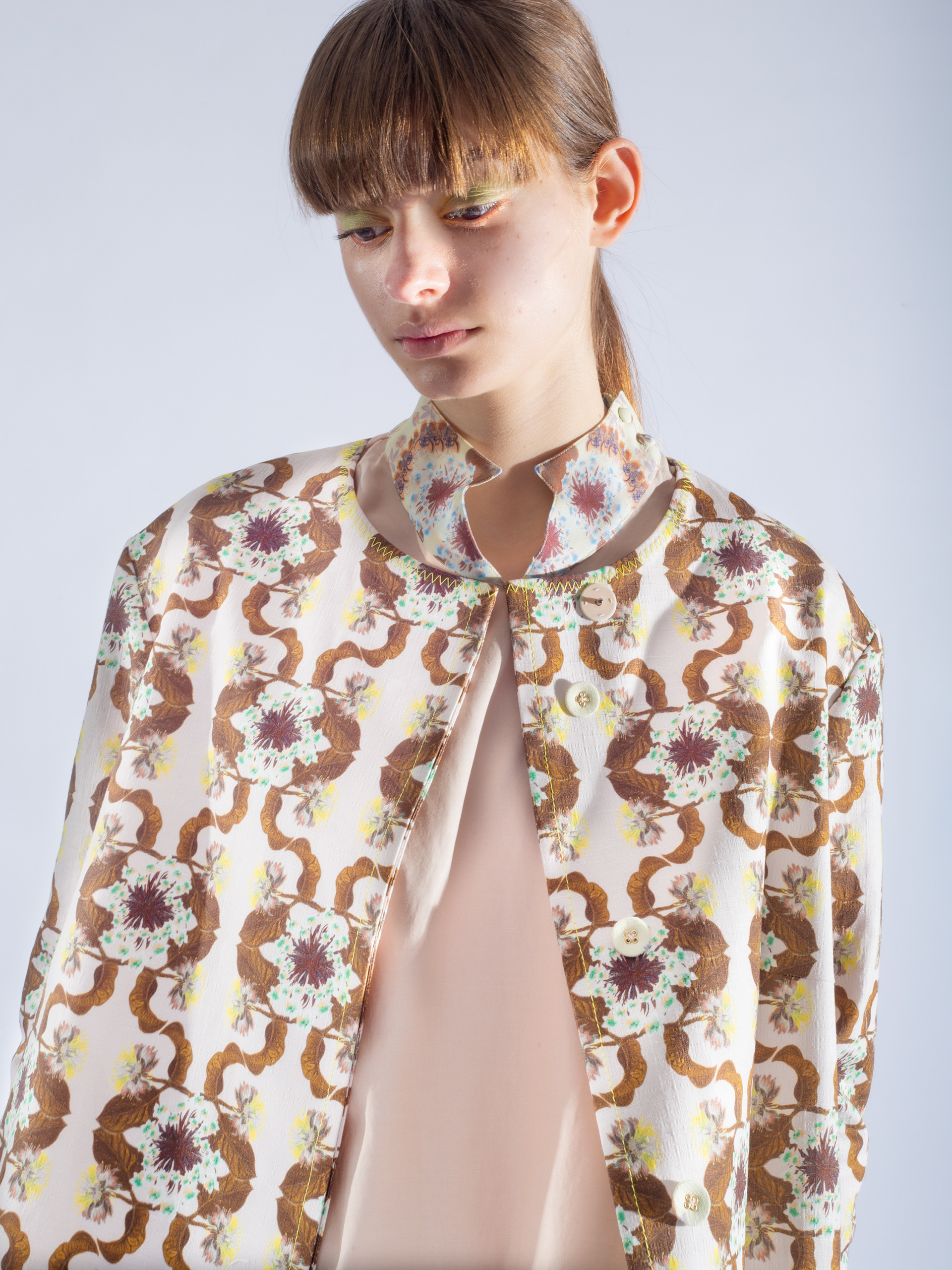 Chemical Flower print with Cotton fabric