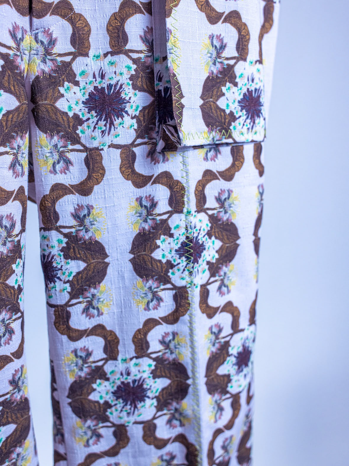Chemical Flower print made with cotton fabric