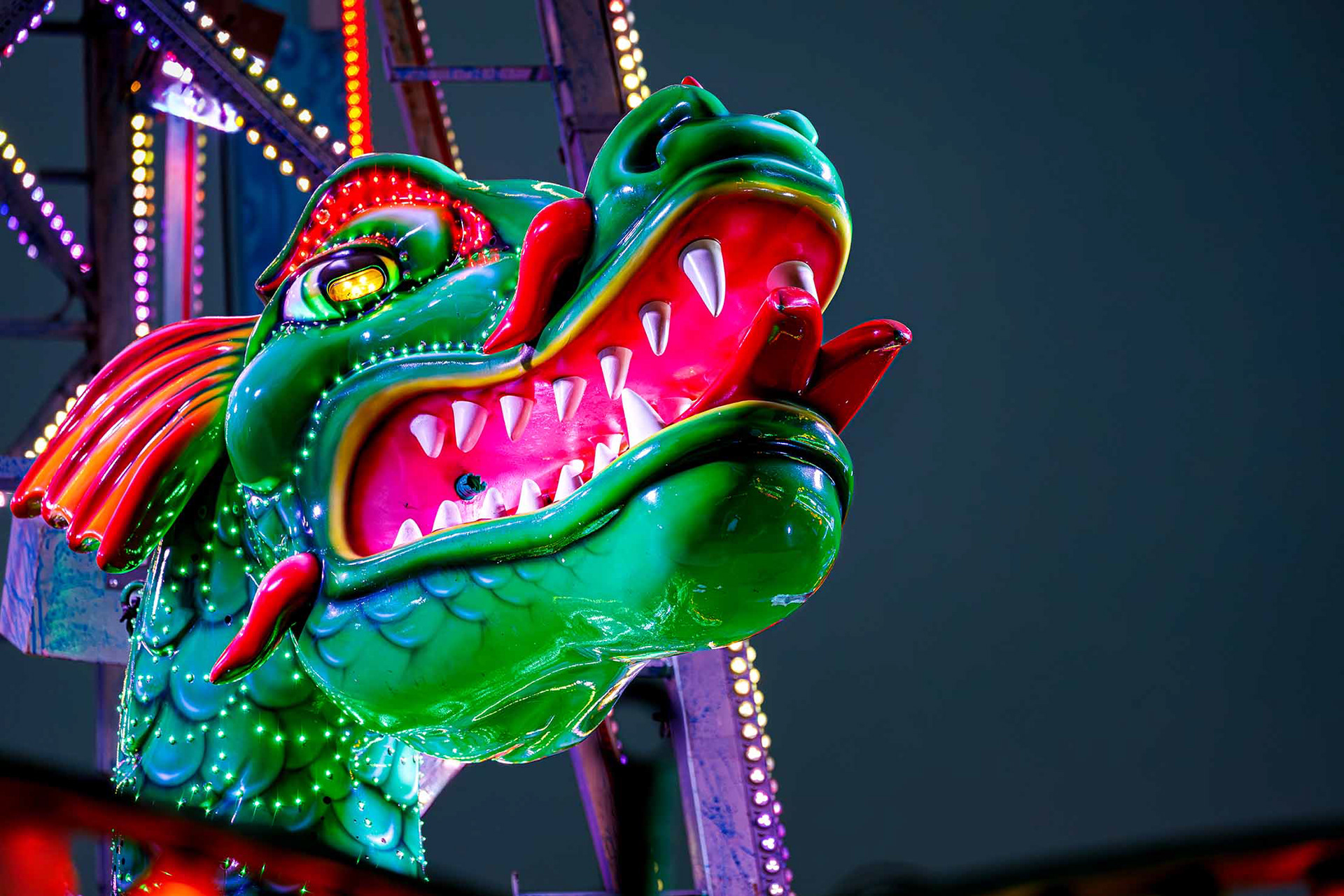 Allerheiligenkirmes in Soest - Da sind die Drachen in der Stadt. [Soest 2024]