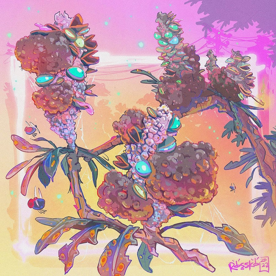 Banksia 5 "The Misfits"- Personal Illustration Digital - 2022