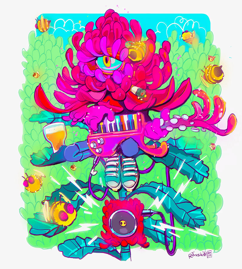 Waratah's song - Personal Illustration - Digital -2024