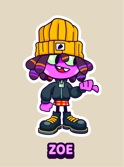 Character Art for Zoe, who presents you with Culture and Fashion Art Challenges