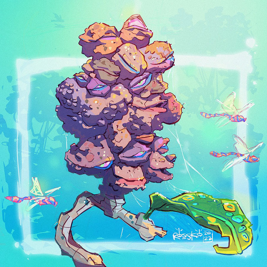 Banksia 6 "Grandad"- Personal Illustration Digital - 2022