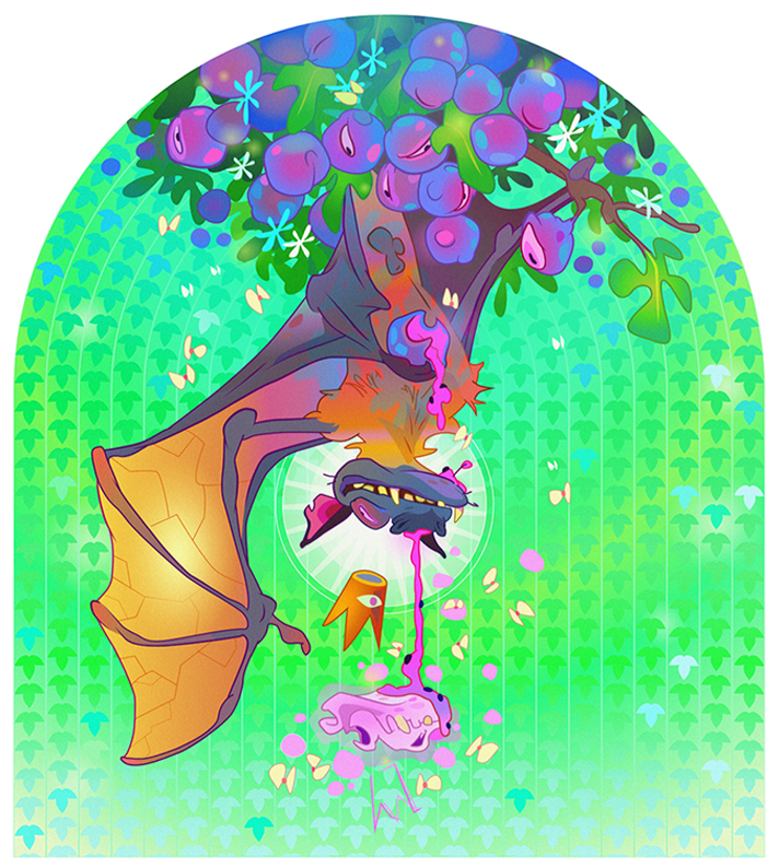 Flying Foxes in Hanging gardens of delights 2 - Digital - 2018