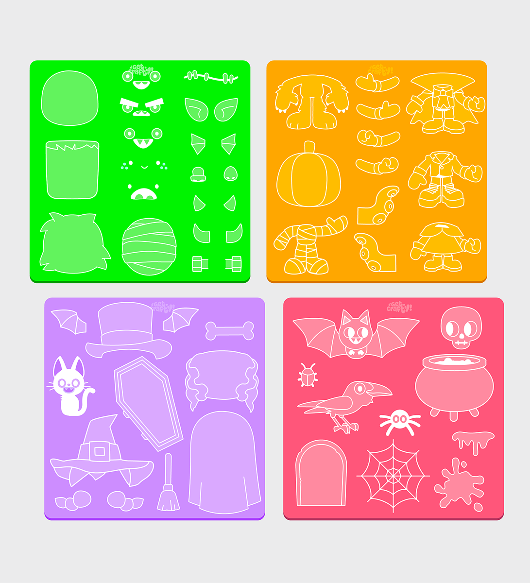 Stencil sheet art I made for the Monster Maker theme