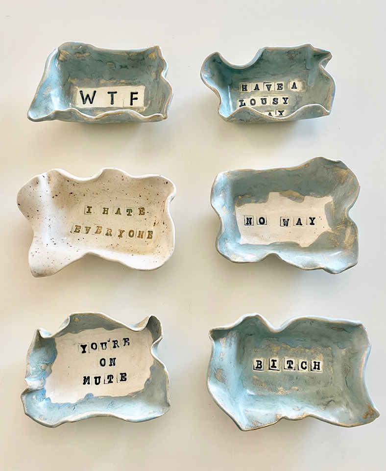 $35 trinket dishes 5"x3"