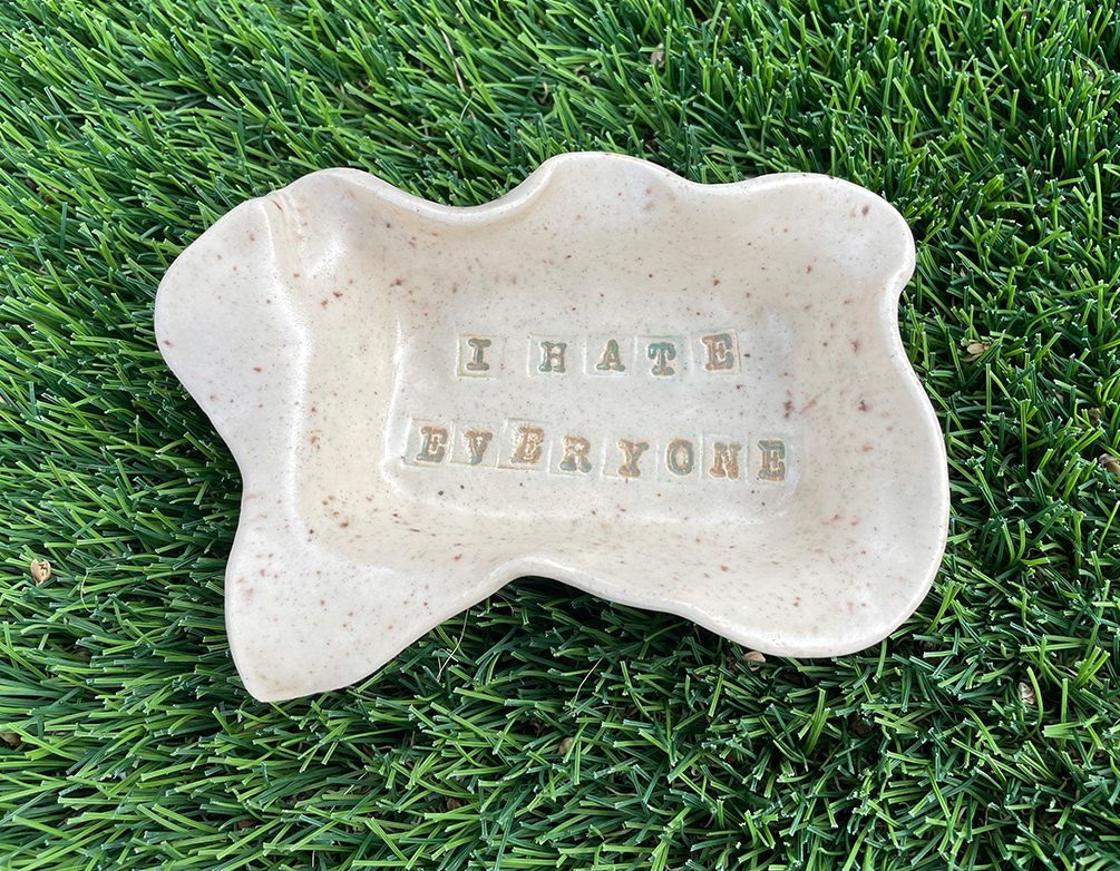 bestseller $35 trinket dish 5"x3" usually in stock, shape varies