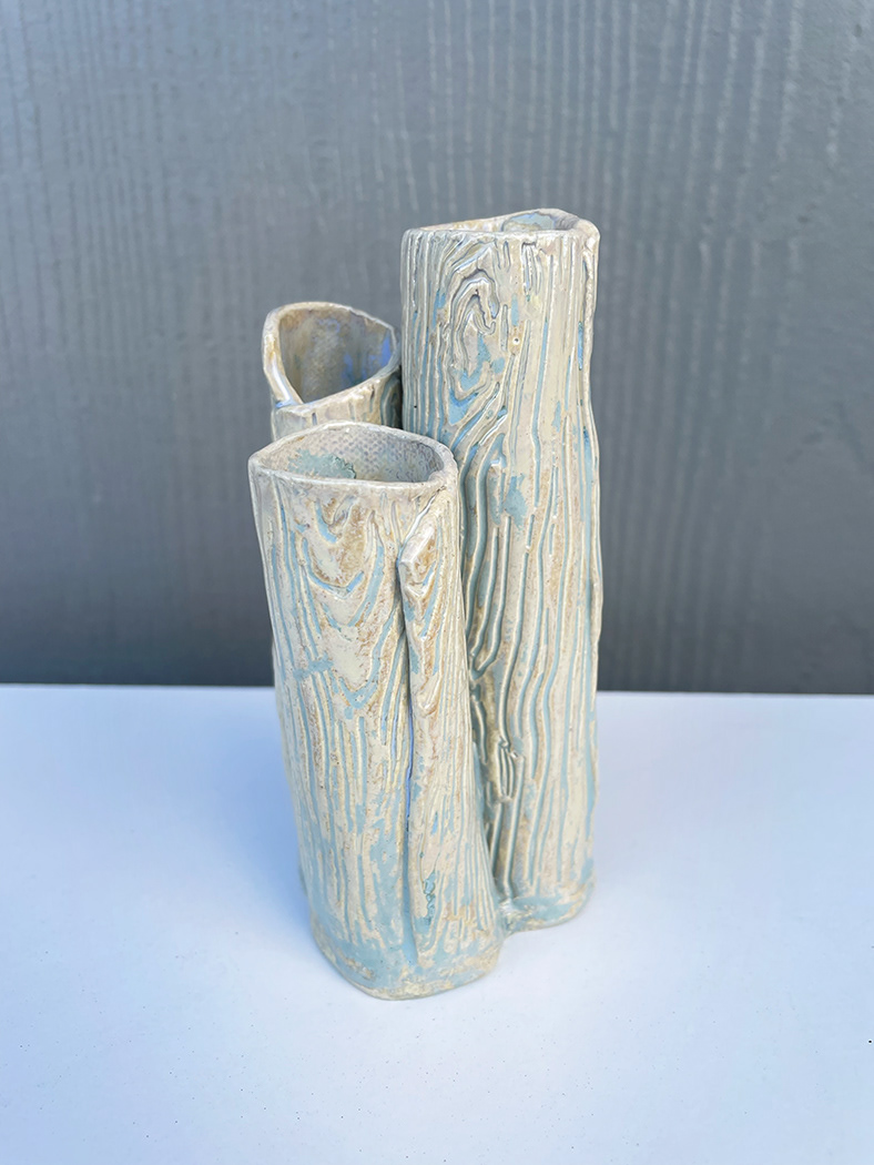 $40 one piece bud vase trio 5"x3"