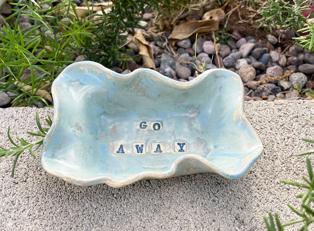  $35 trinket dish 4"x2.75"