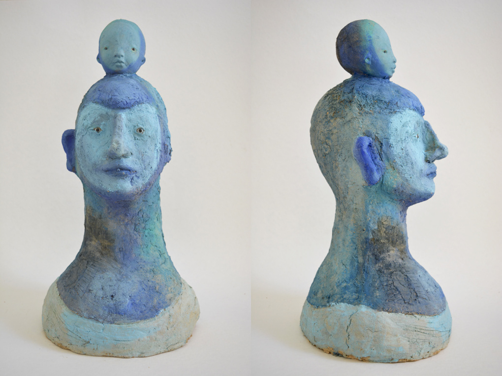 AZZURRO, 2021 pasta di legno 50 x 24 x  24 cm 1200 euro