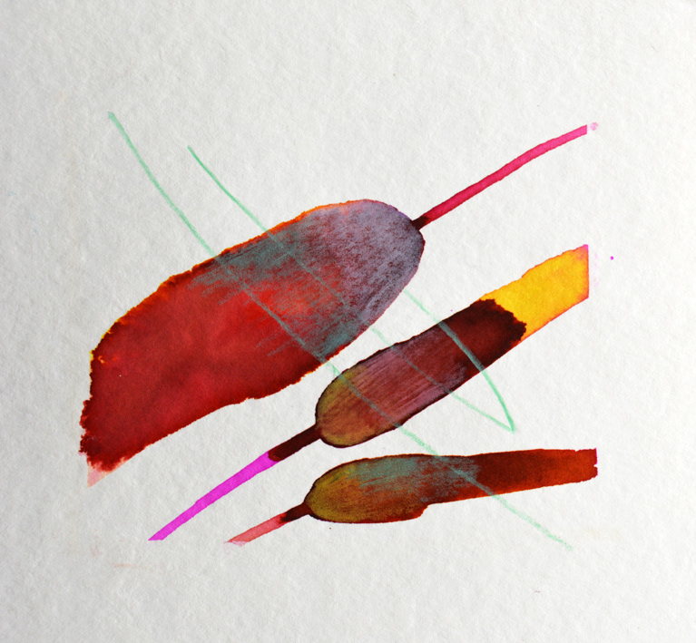 SPAZIO LIQUIDO H  ecoline su carta applicata su cartonlegno (non esporlo a fonti luminose)