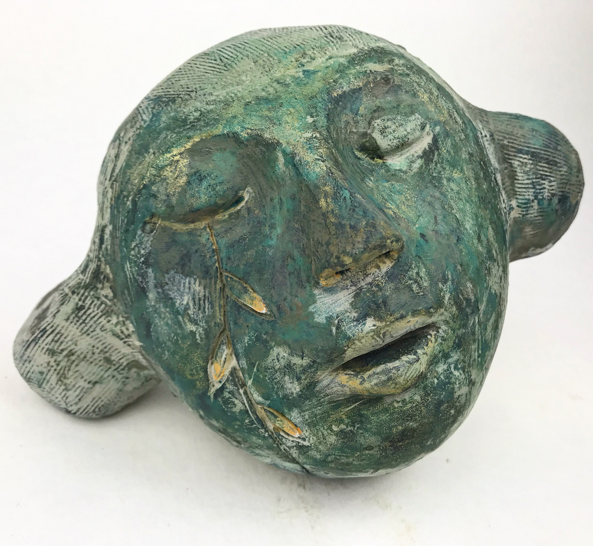 8collezione privata)PIANGENDO NATURA n.1 gesso patinato