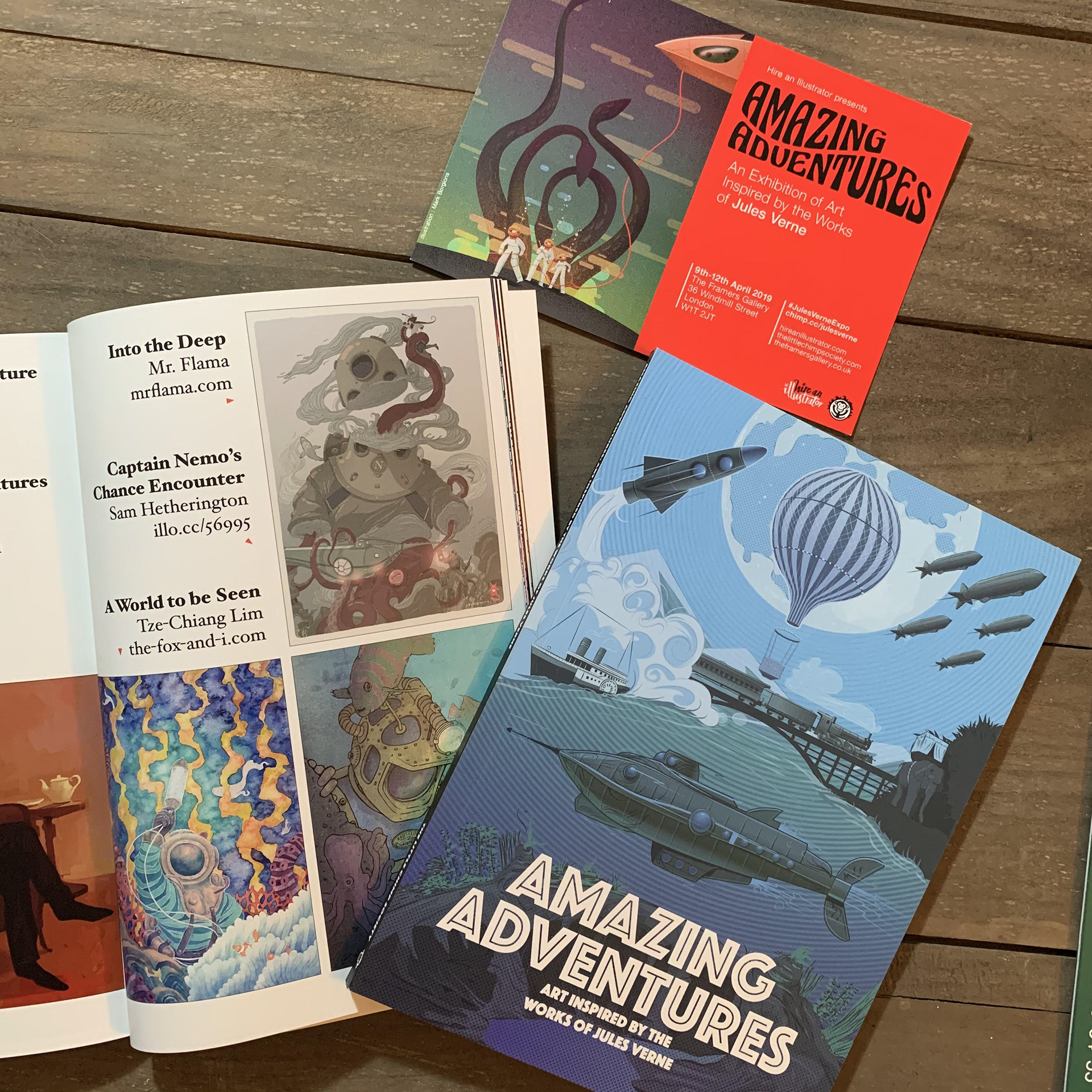 AMAZING ADVENTURES - Catalogue and Exhibition invitation.