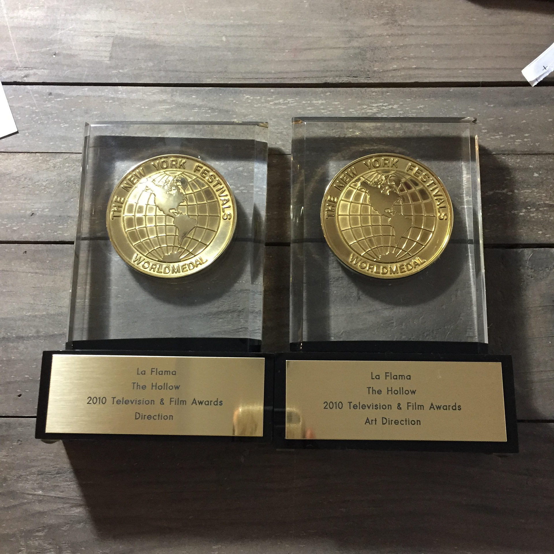 NEW YORK FESTIVALS - World Gold Medals
