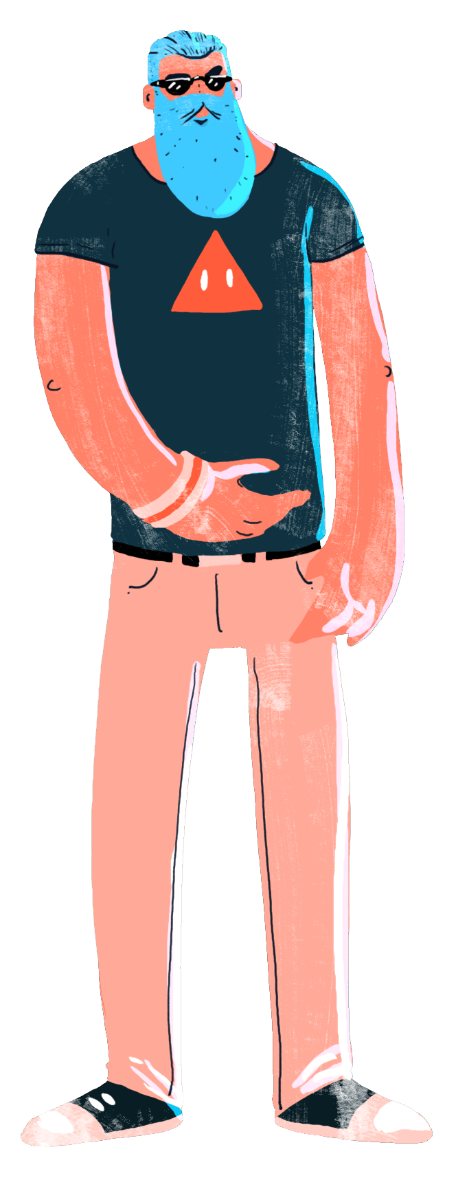 Revisited design of the character for the video