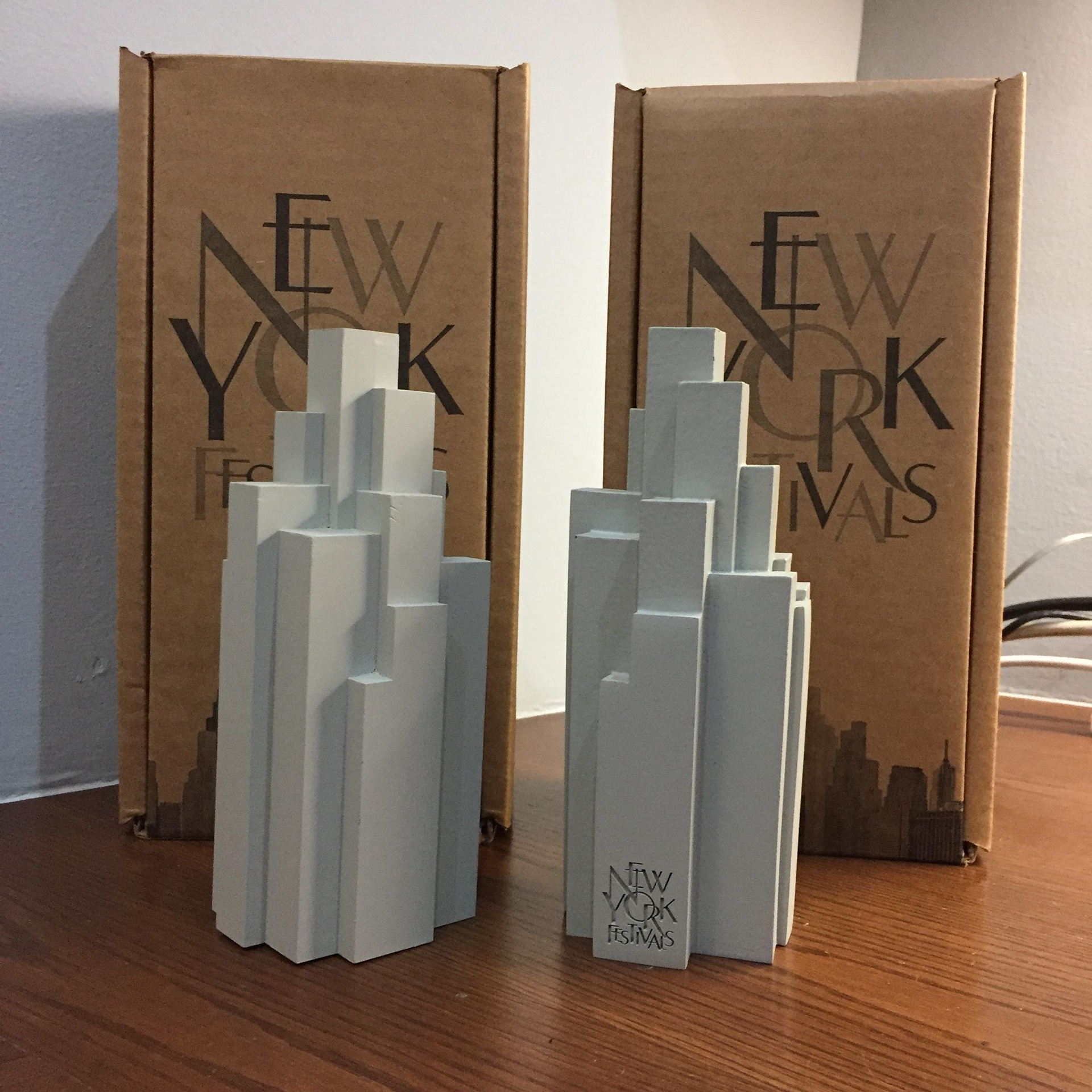 NEW YORK FESTIVALS - Advertising Finalist Trophies