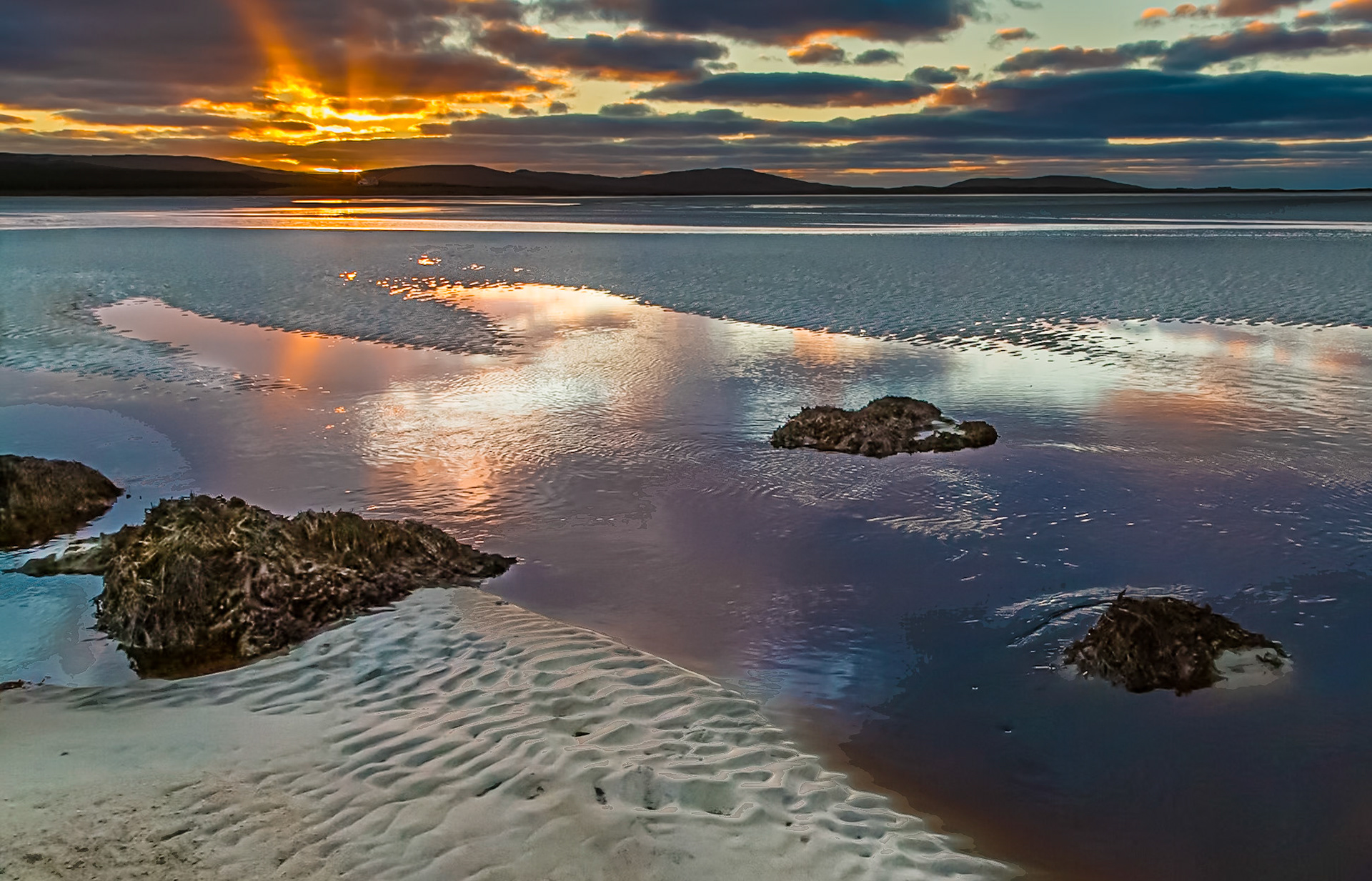 Night Falls, Vallay Strand