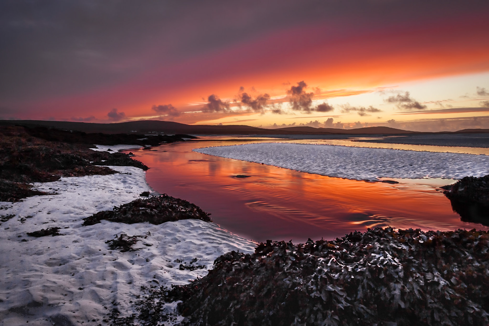 View across Vallay Strand, North Uist, Scotland, October 2011
