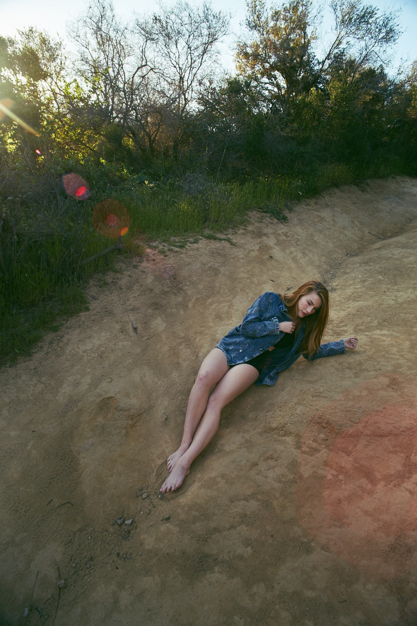 Beautiful red headed female model / dancer.  Photo by Modern Human