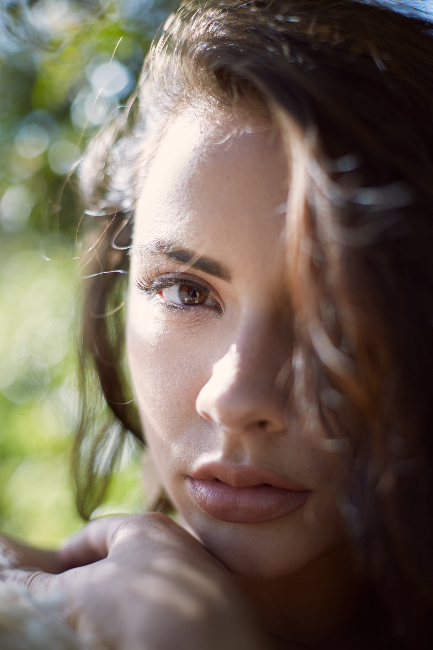 Beautiful brunette model.  Photo by Modern Human