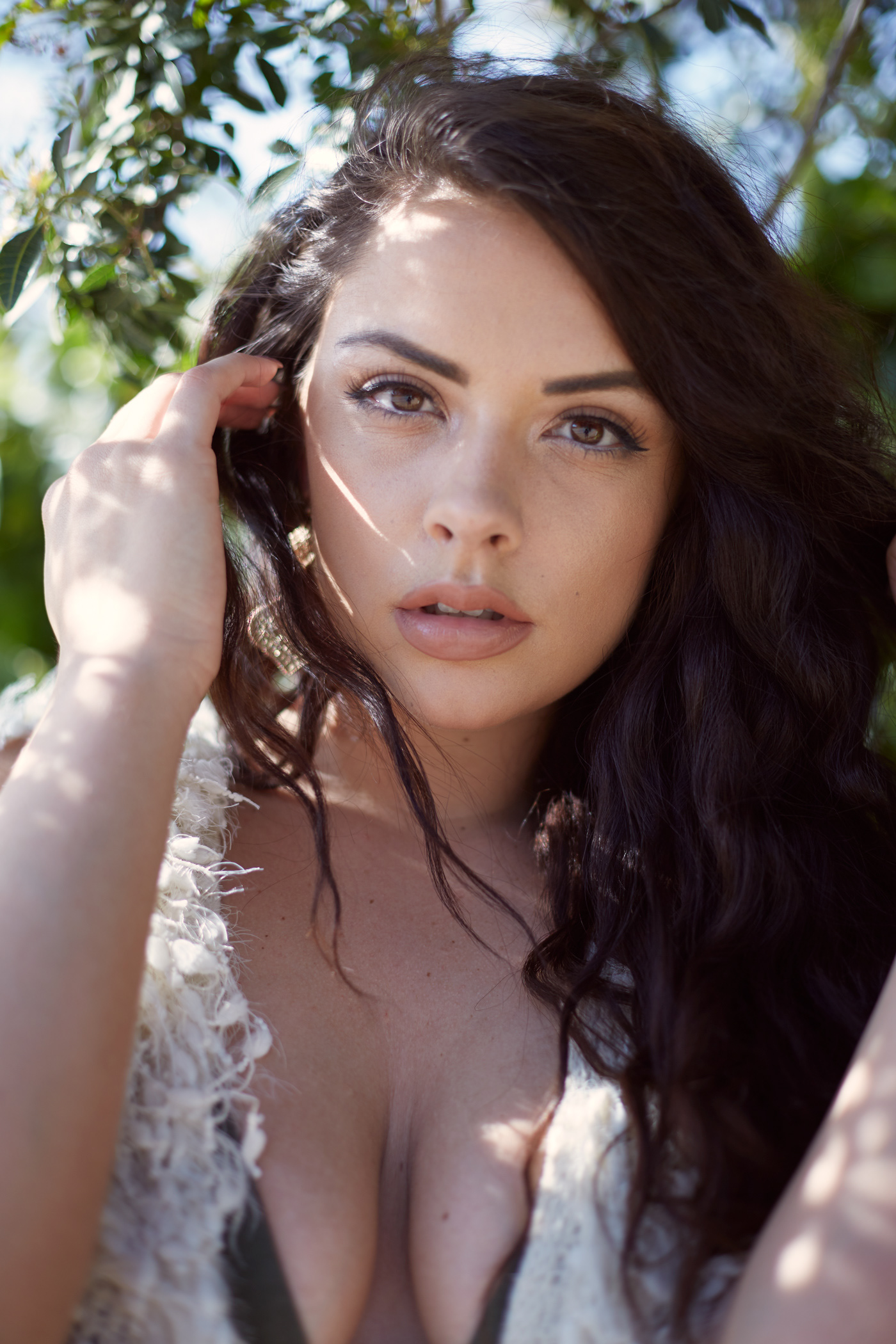 Beautiful brunette model.  Photo by Modern Human