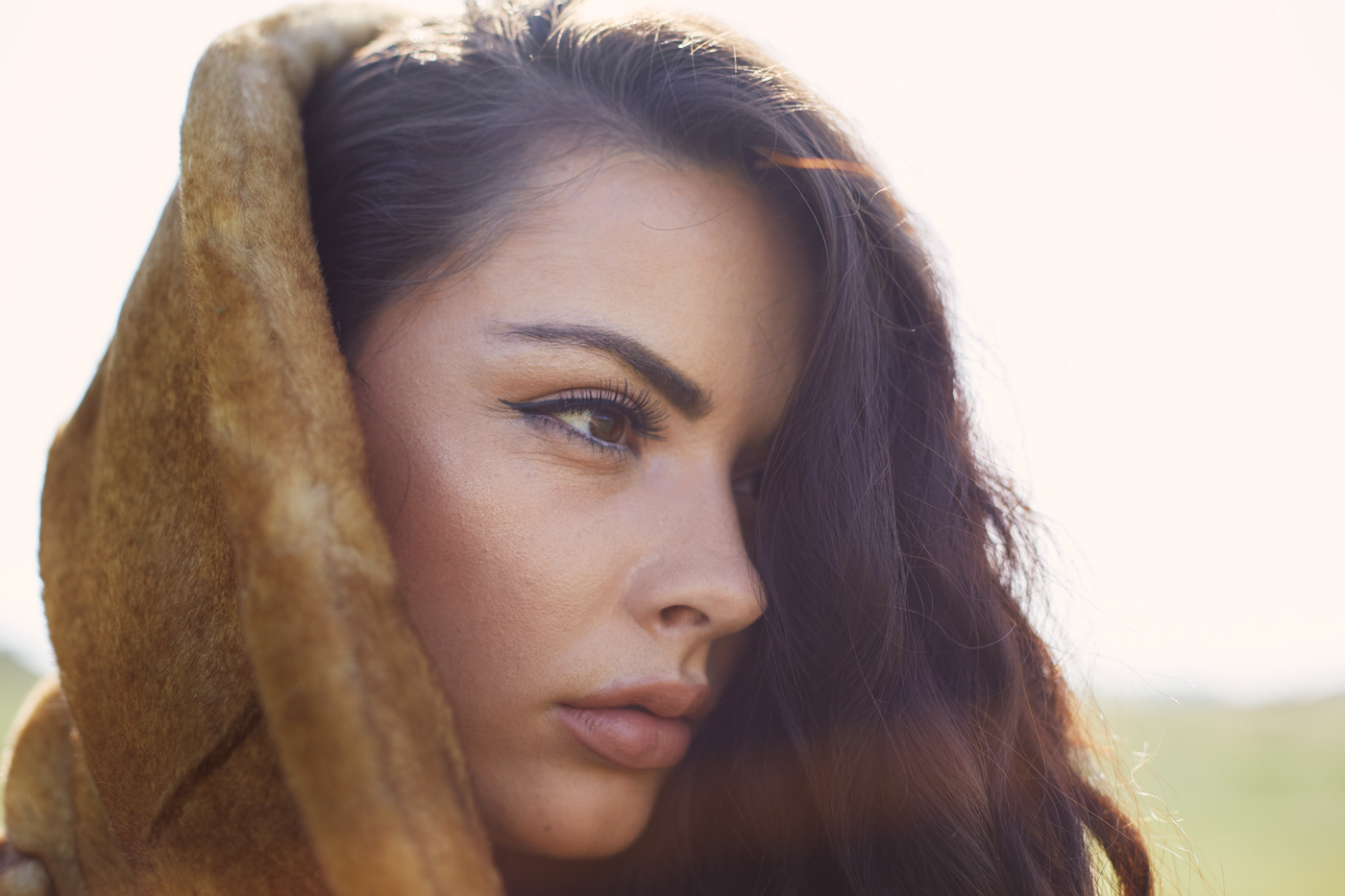 Beautiful brunette model.  Photo by Modern Human