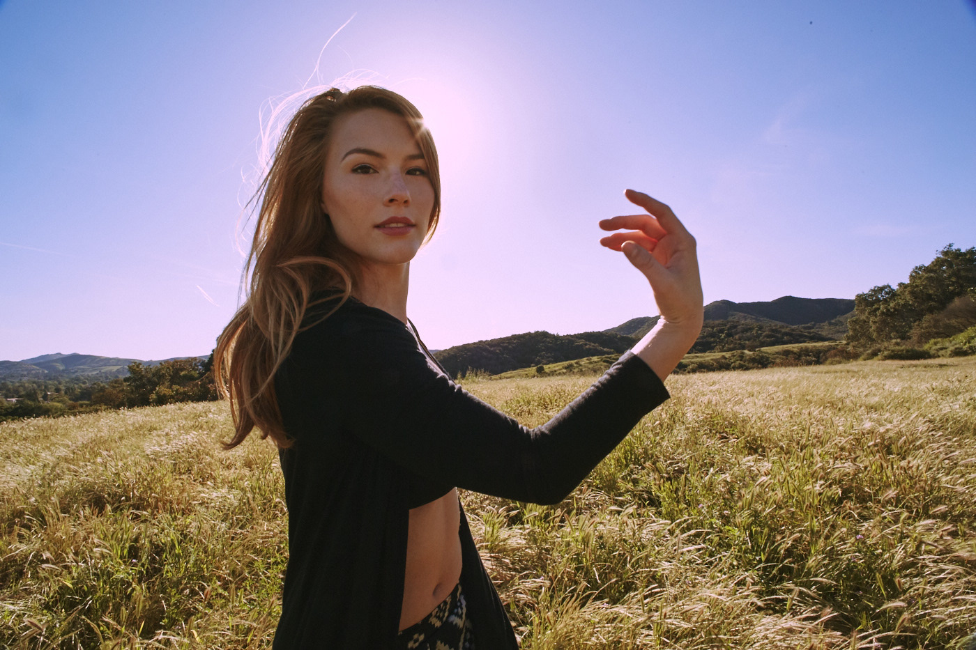 Beautiful red headed female model / dancer.  Photo by Modern Human