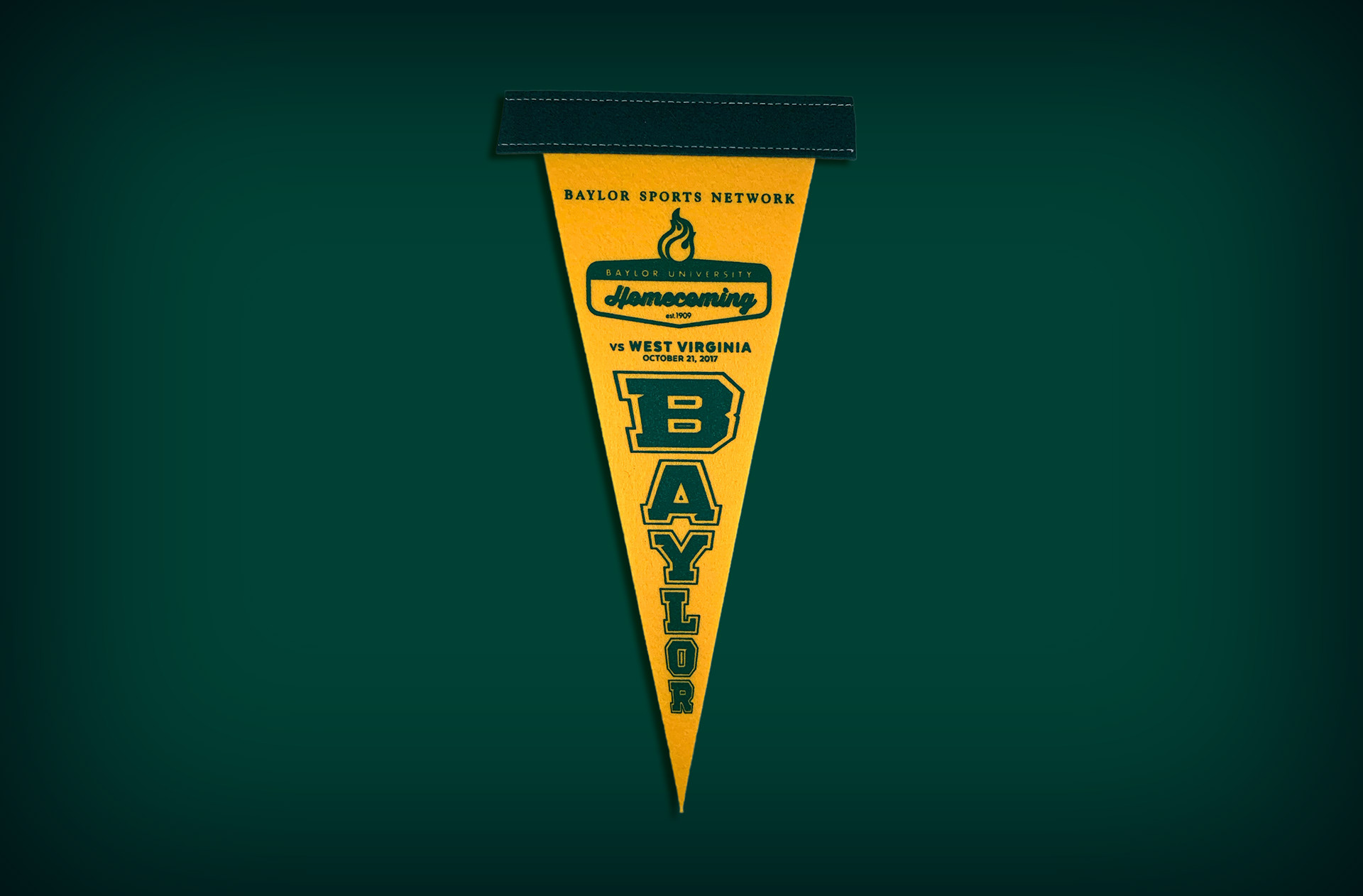 Baylor Sports Network | Baylor vs West Virginia | Homecoming Pennant | October 21, 2017