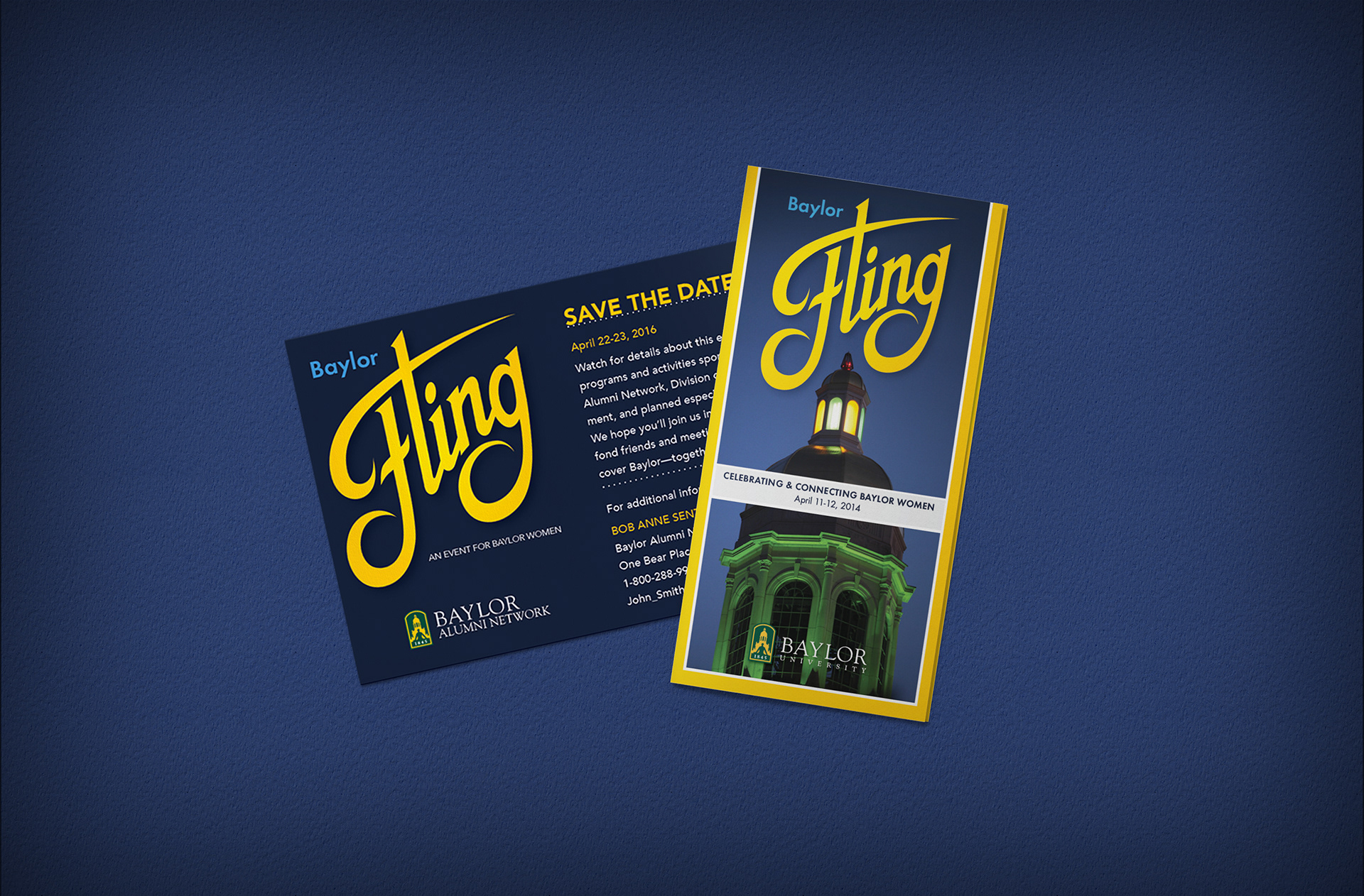 Baylor Fling | Women's Event Flyer and Brochure