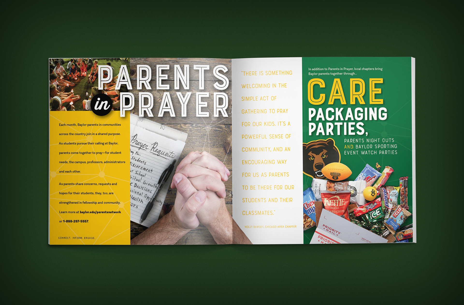 Baylor Parents Network | 2017-18 Brochure - Spread