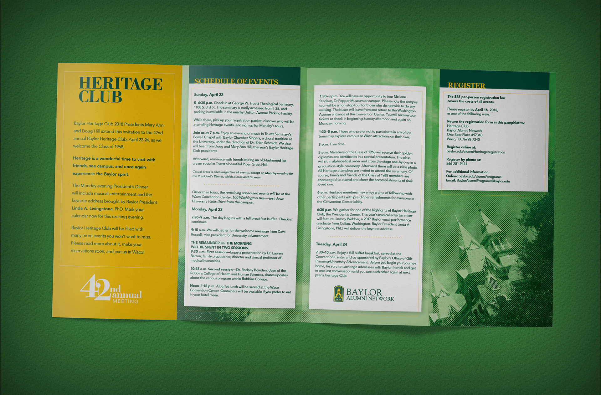 Baylor Heritage Club | 2018 Brochure Interior