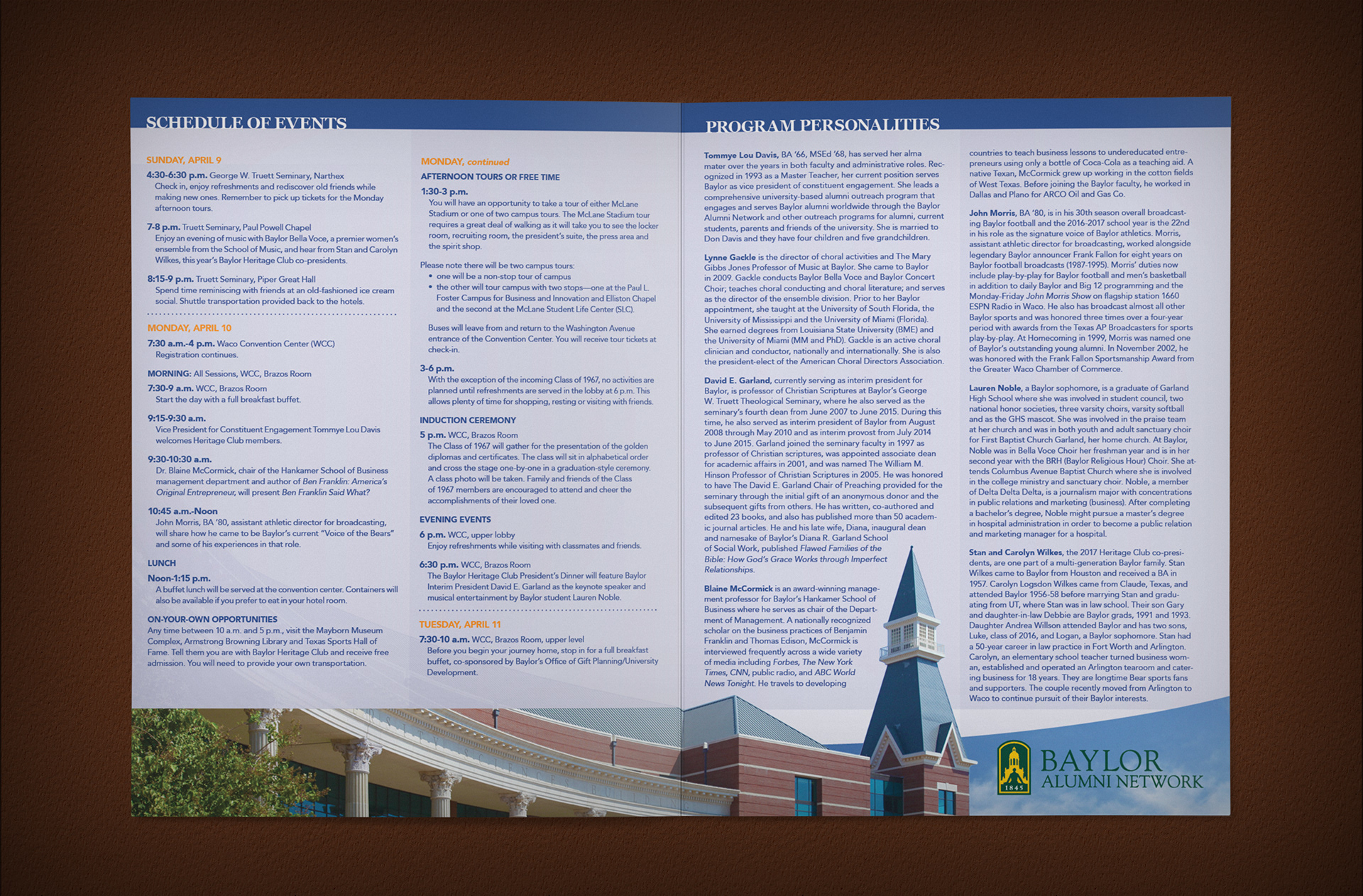 Baylor Heritage Club | 2017 Program Inside