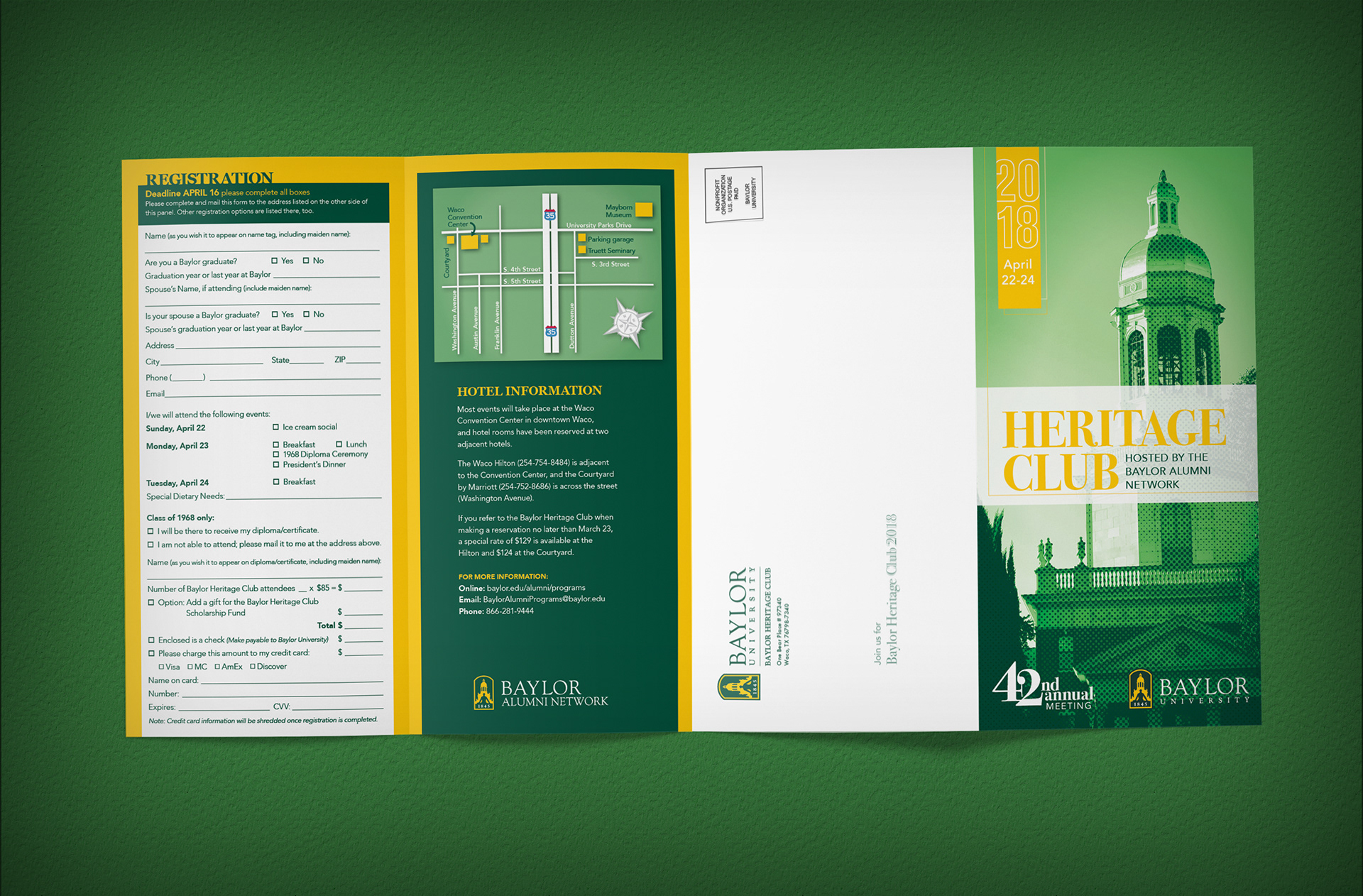 Baylor Heritage Club | 2018 Brochure Exterior