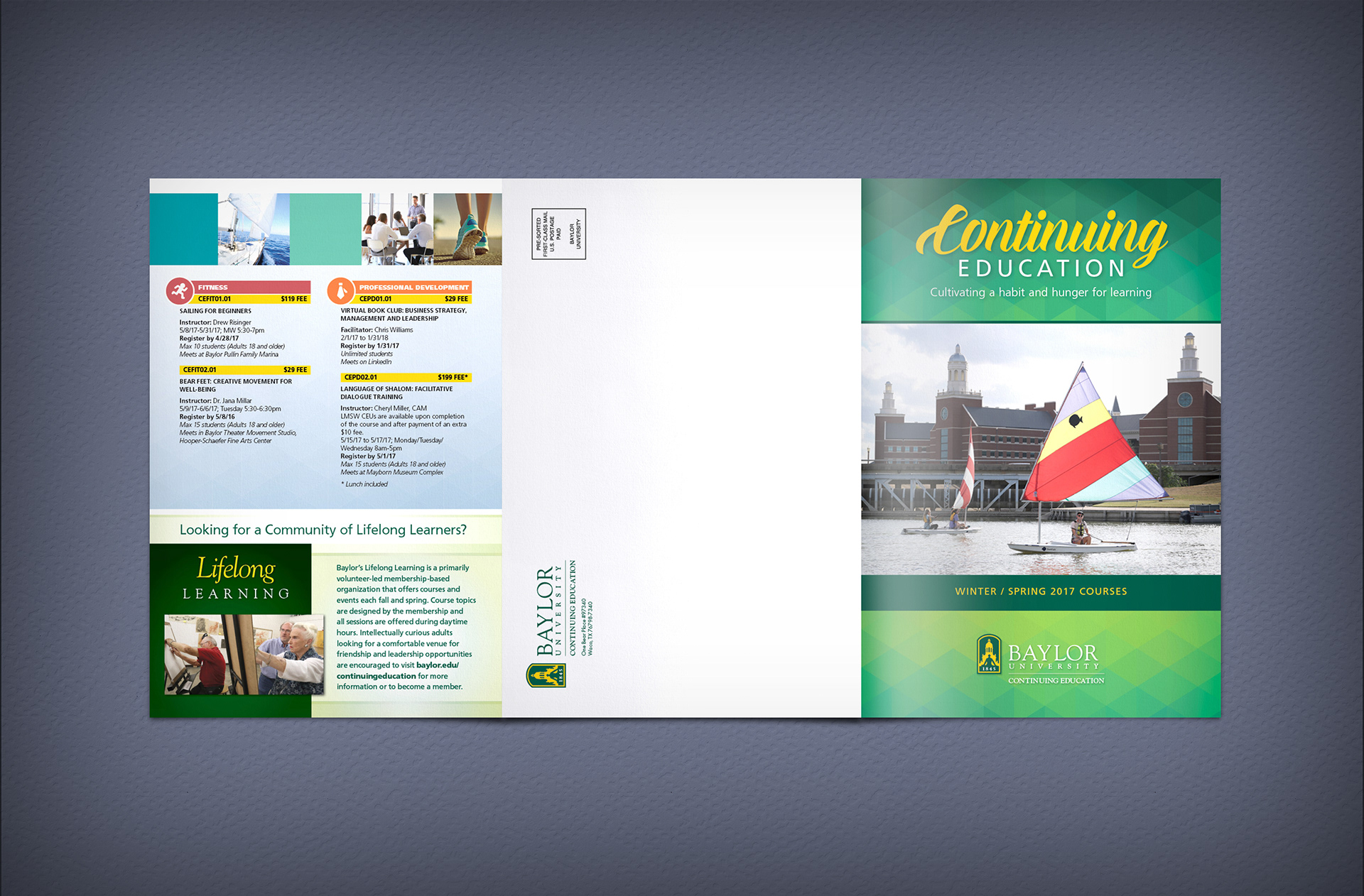 Baylor Continuing Education | Winter/Spring 2017 | Brochure Exterior
