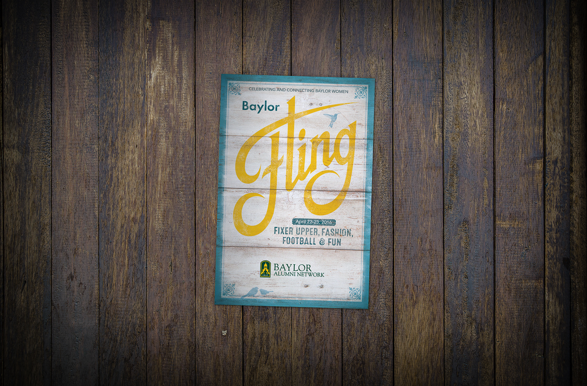 Baylor Fling | 2016 Women's Event Brochure Cover