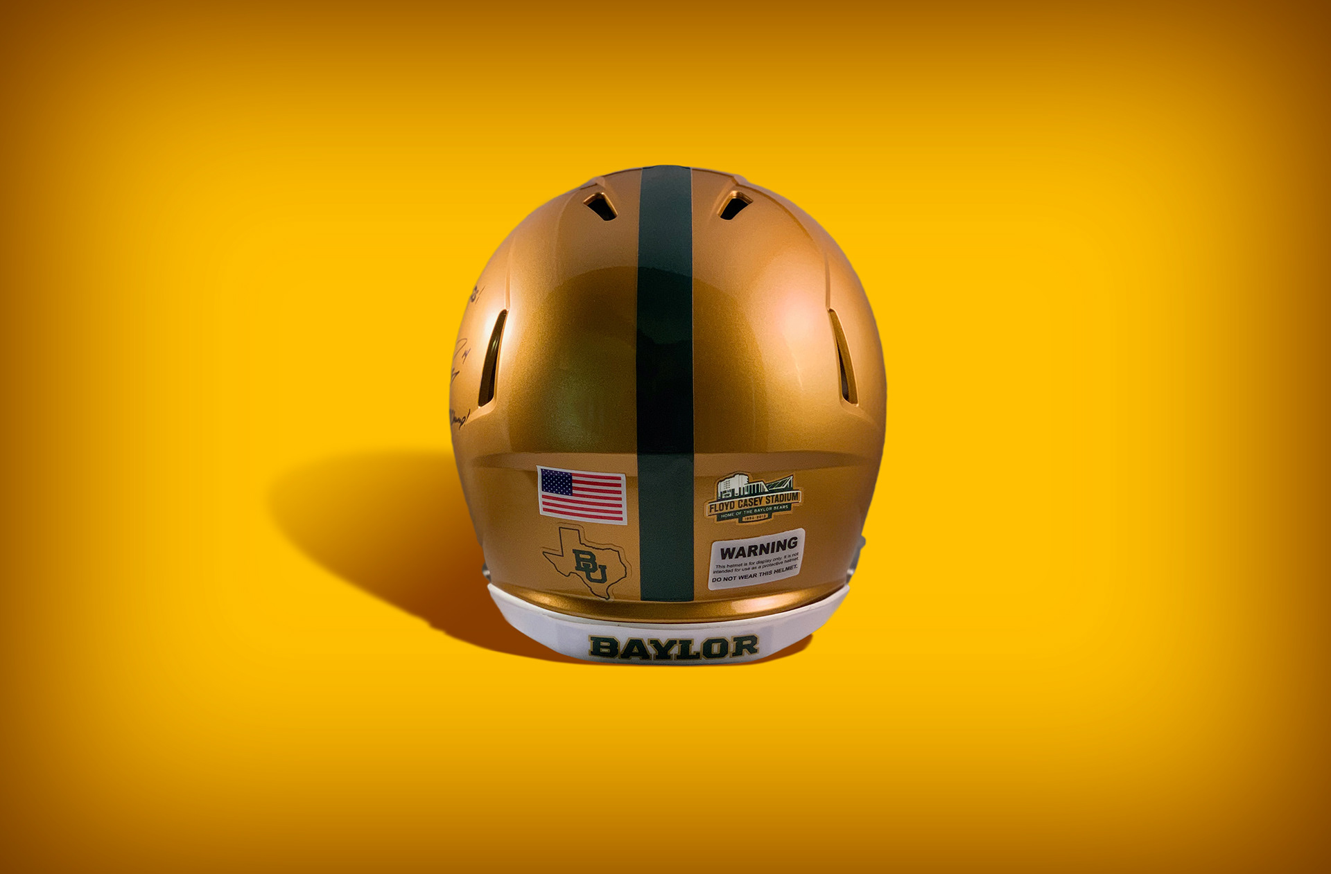 Floyd Casey Stadium | Final Home Game Helmet | Big XII Championship Winning Game Uniform