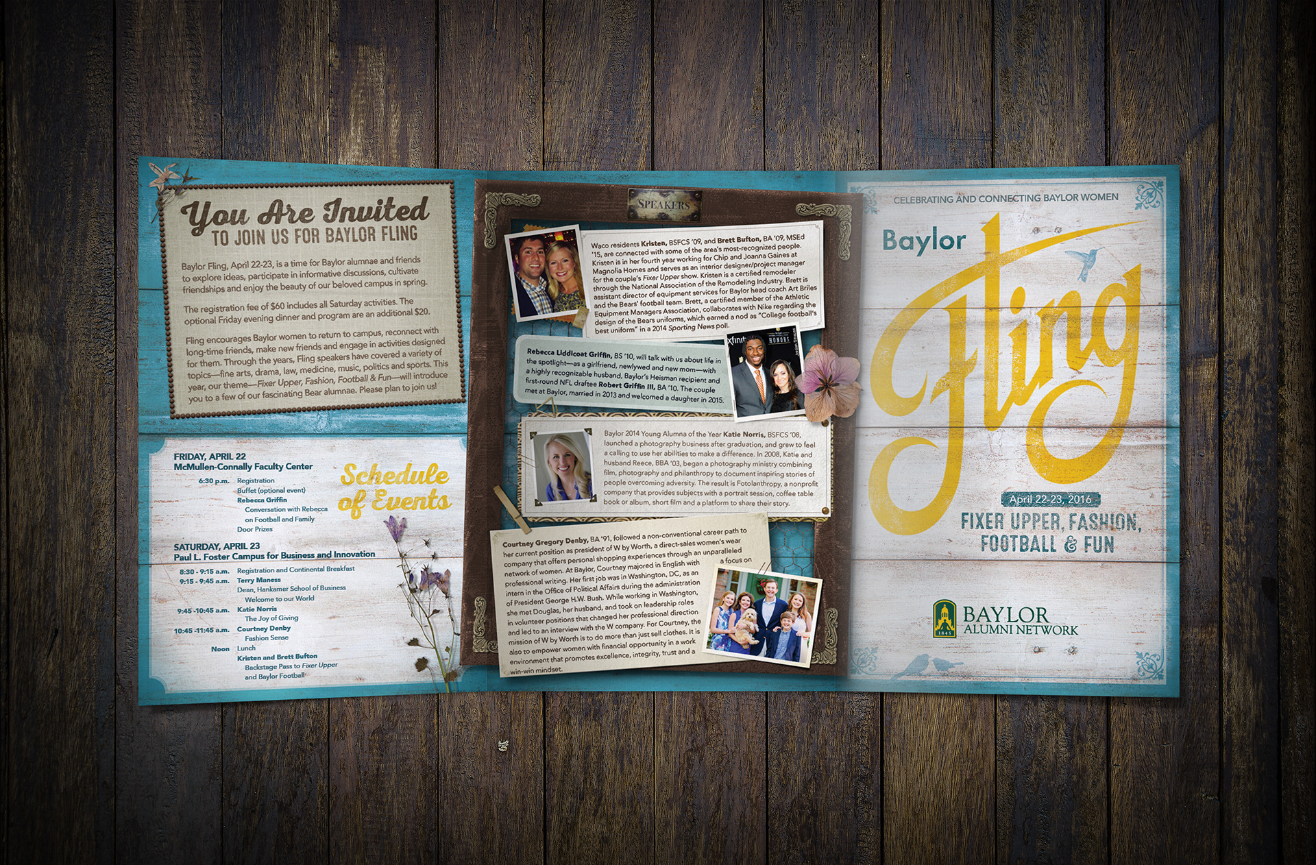 Baylor Fling | 2016 Women's Event Brochure Interior