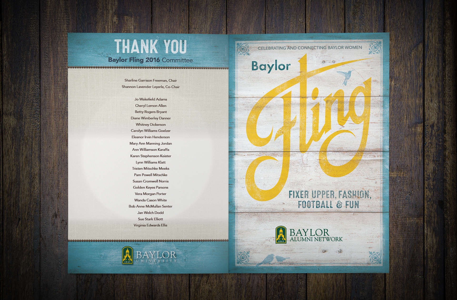 Baylor Fling | 2016 Women's Event Program Exterior
