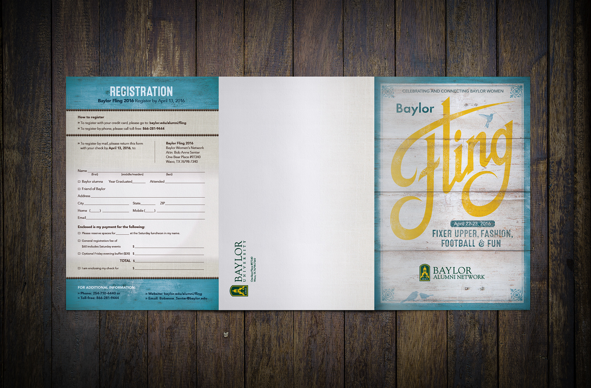 Baylor Fling | 2016 Women's Event Brochure Exterior