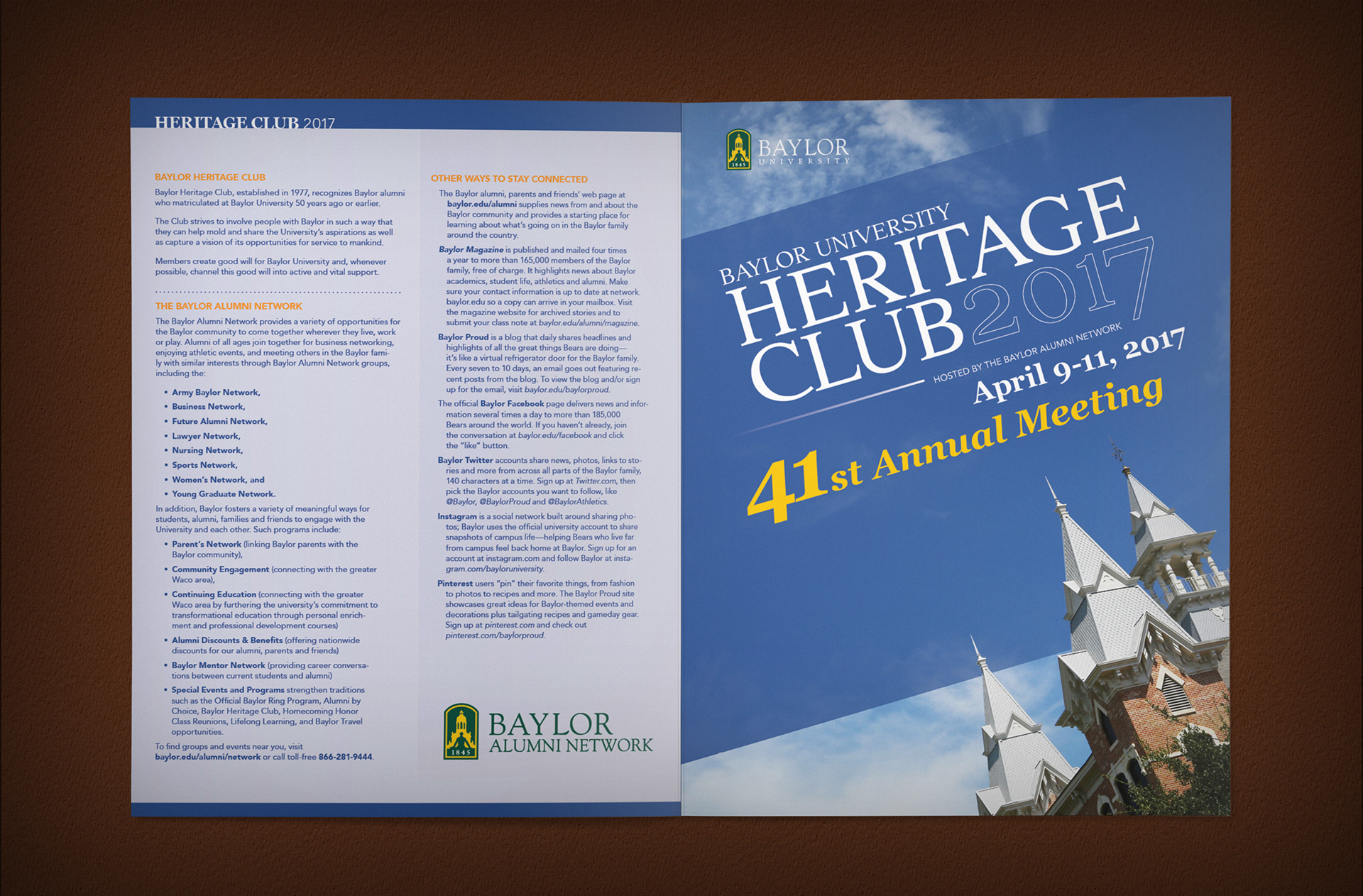 Baylor Heritage Club | 2017 Program Outside