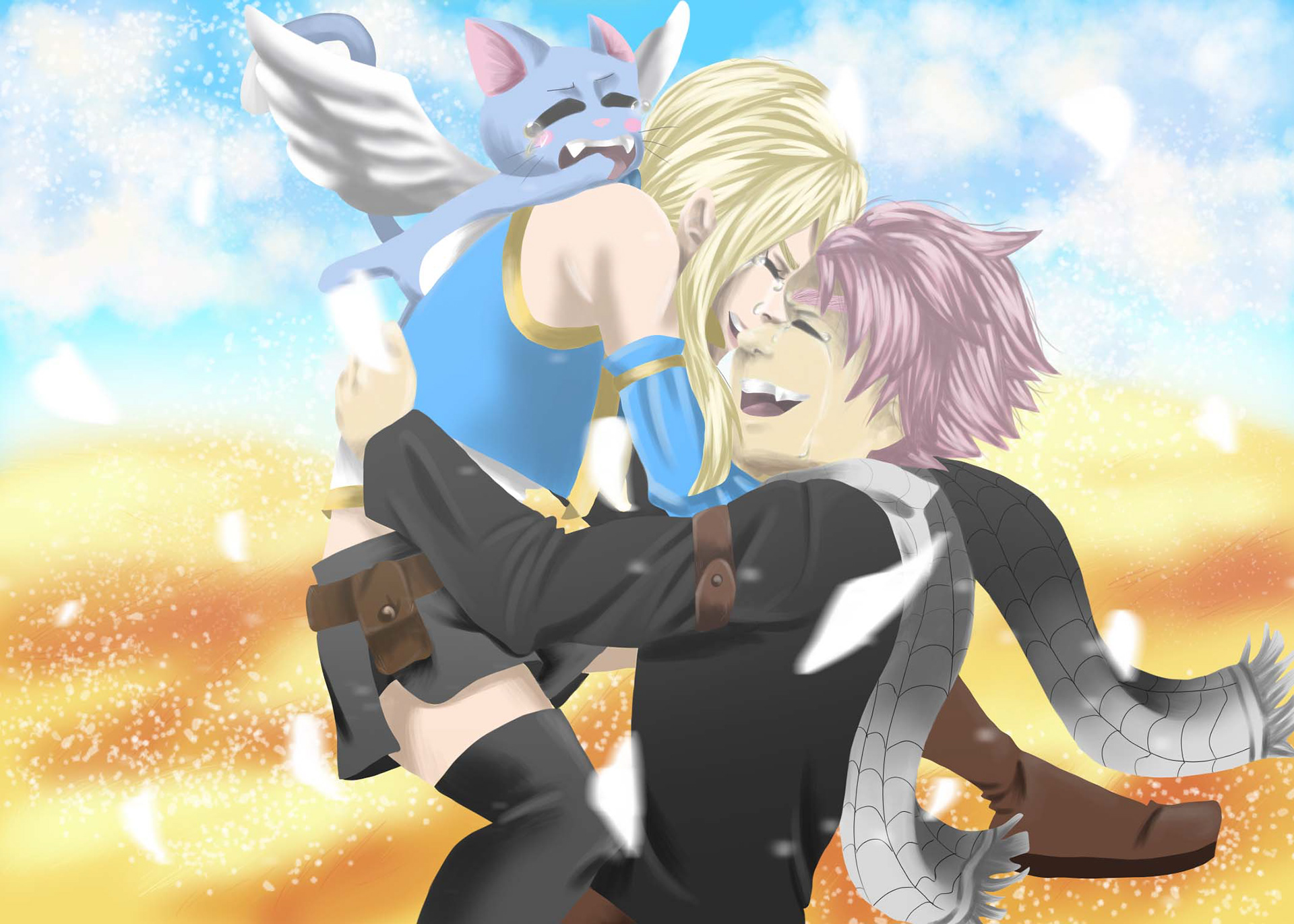 Jennifer Benedict "Fairy Tail Fanart" Digital Art, Digital Illustration Class