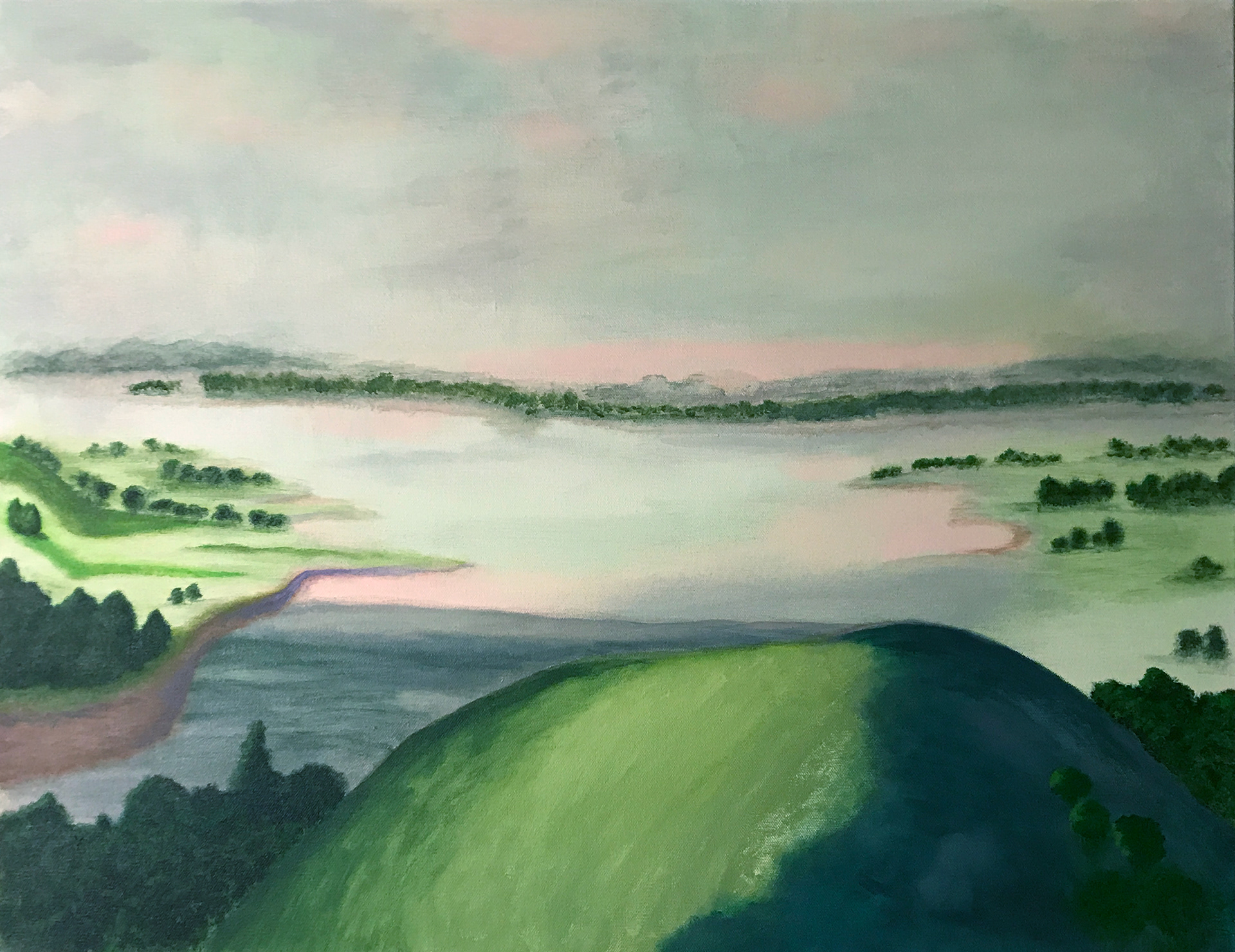 Deborah Smith-Prendes, "Master Study", Acrylic 24 x 30", Beginning Painting Class